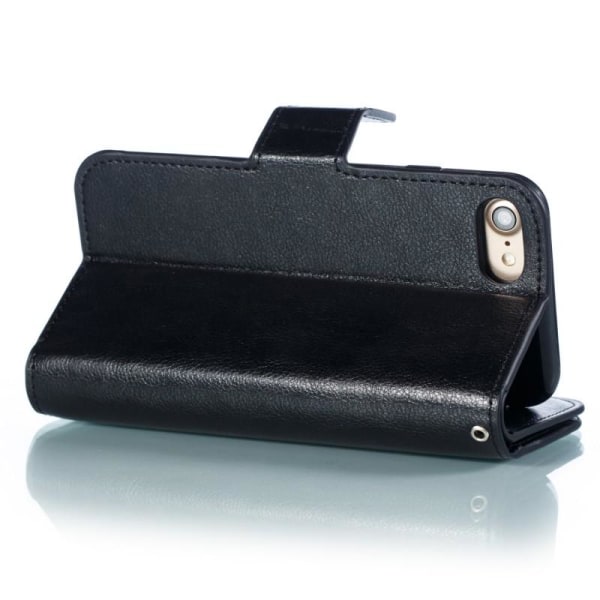 iPhone 7 / 8 / SE (2020&2022) praktisk lommebokveske med 12-Pock Black
