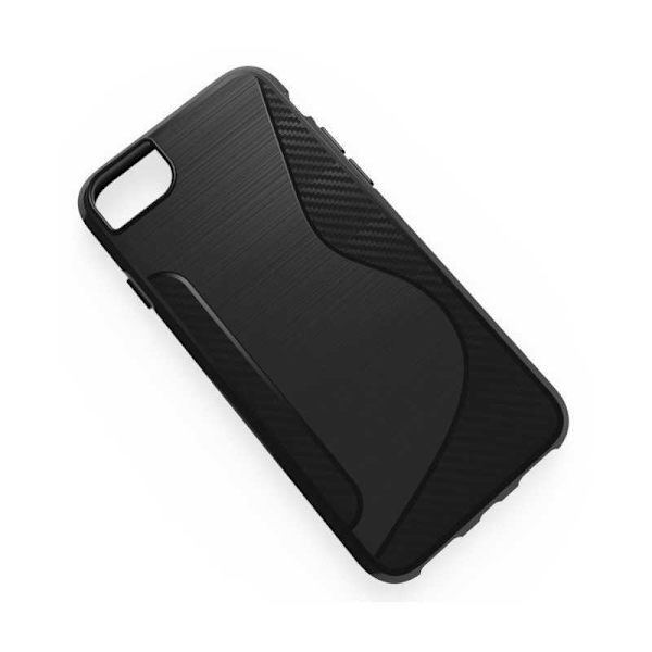 iPhone 7 Ultratyndt stødabsorberende etui S-Line Svart