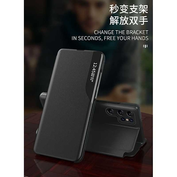 Huawei P30 Pro Stilfuldt Smart View Case - Sort Black