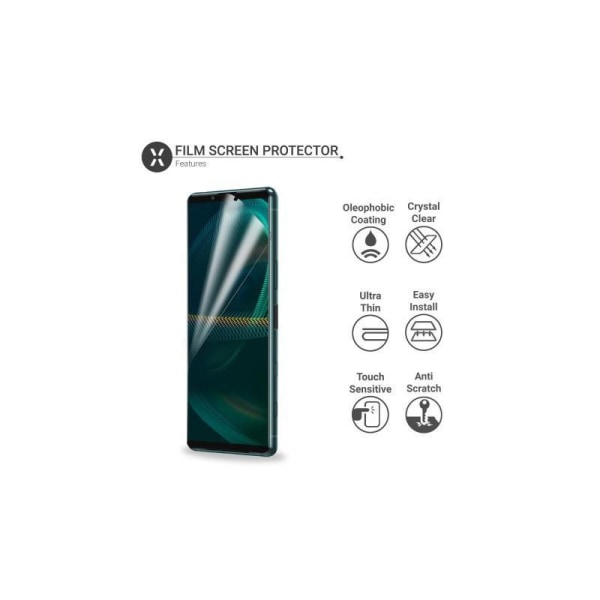 3-PACK Xperia 5 IV Premium CrystalClear skærmbeskytter Transparent