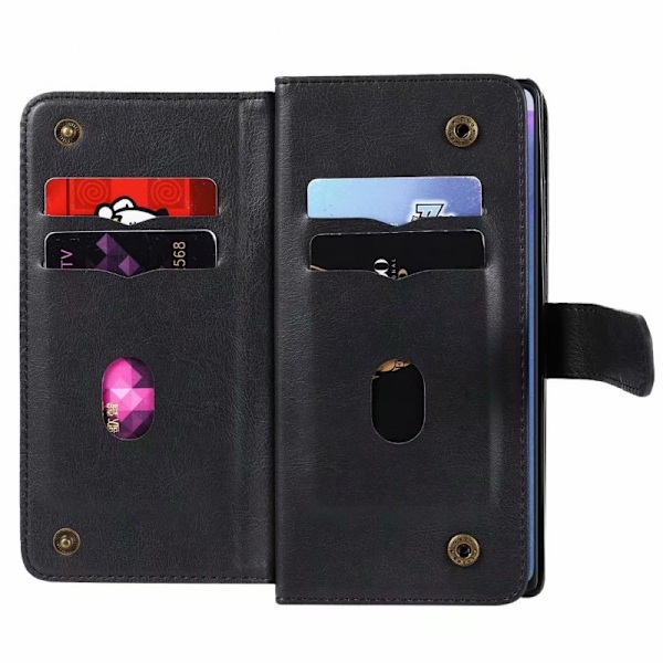 Samsung Note 20 Plånboksfodral med 11-Fack Array V2 Svart