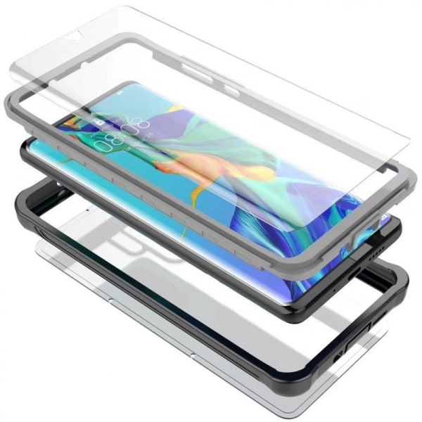 Huawei P30 Pro täyden peiton Premium 3D -kotelo ThreeSixty Transparent