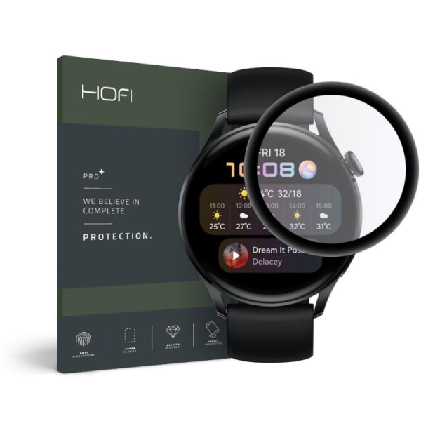 Huawei Watch 3 46mm FullFrame 3D herdet glass 0.26mm 9H Transparent