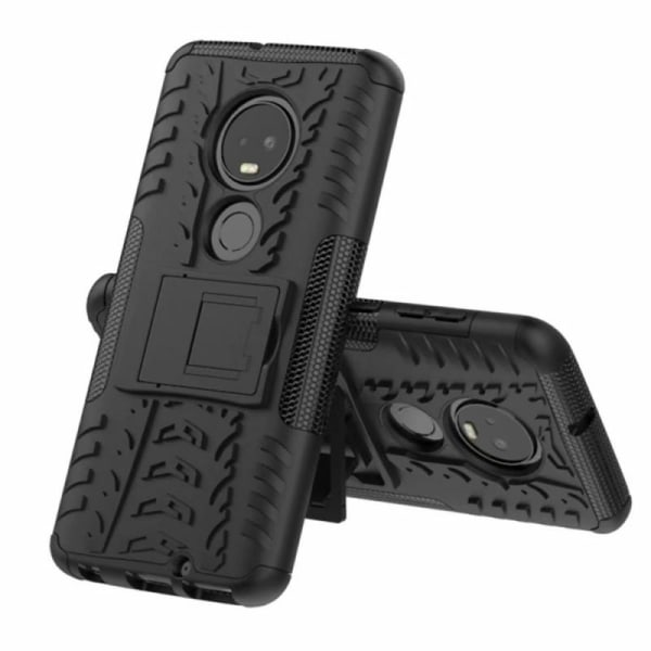 Motorola Moto G7 Plus iskunkestävä kansi, jossa on tuki Active Black