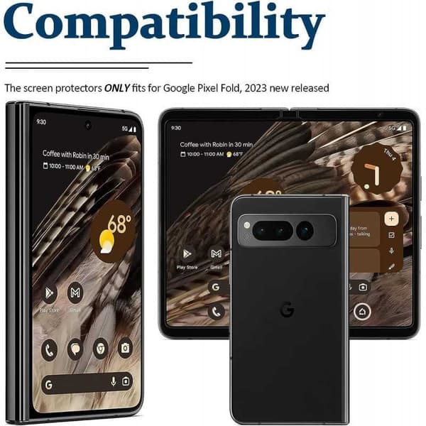 Google Pixel Fold Karkaistu lasi 0,26mm 2,5D 9H Transparent