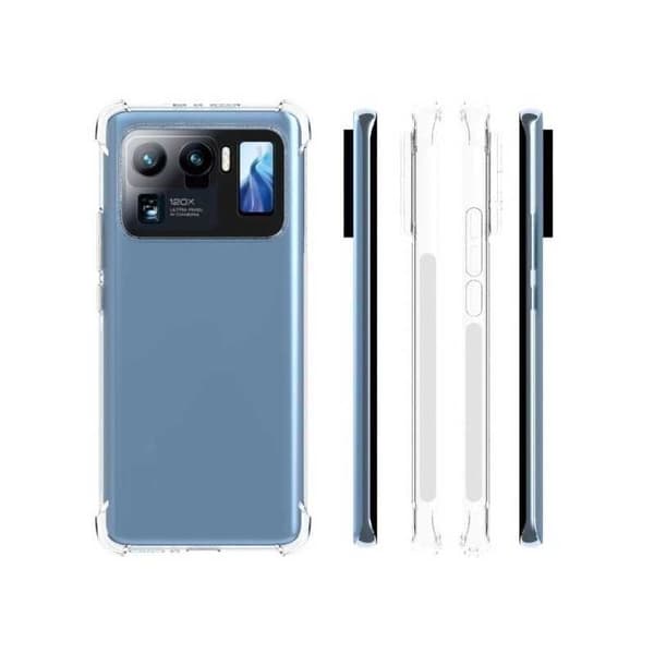 Xiaomi Mi 11 Ultra Iskunvaimennus Silicone Case Shockr Transparent