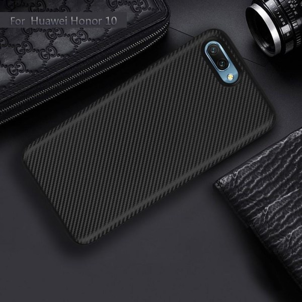 Huawei Honor 10 stødsikkert cover FullCarbon V2 Black