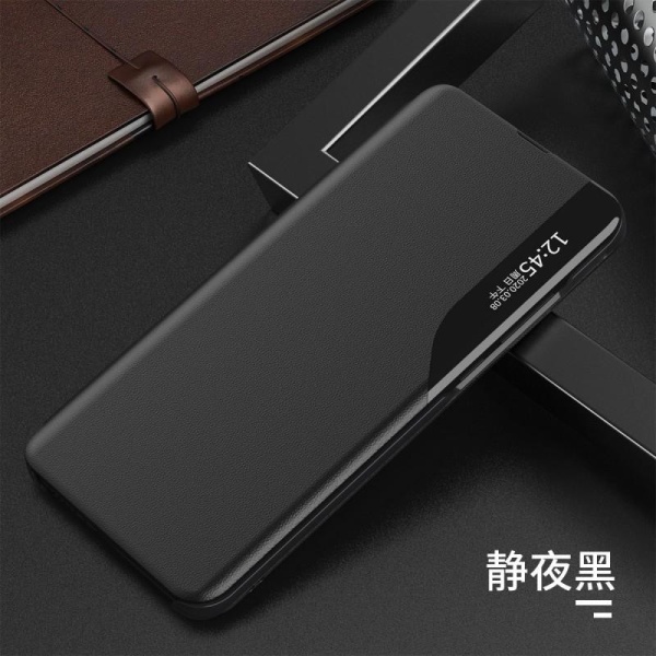 Samsung Note 20 Ultra Stilfuld Smart View Case - Sort Black