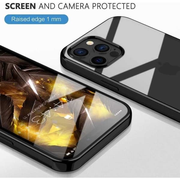 iPhone 12 Pro Iskunvaimennin kumikotelo Transparent