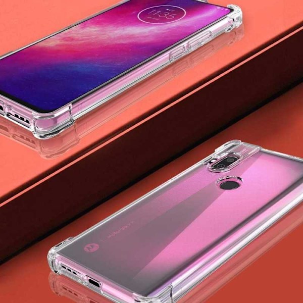 Motorola One Hyper Shock Absorbing Silicone Shell Shockr Transparent