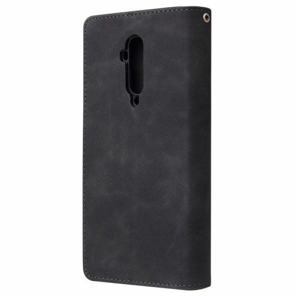 OnePlus 7T Pro multifunktionelt pung etui Lynlås 8-rum Black