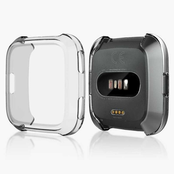 Täysi peittävä ultraohut TPU-kotelo Fitbit Versa Liquid Transparent