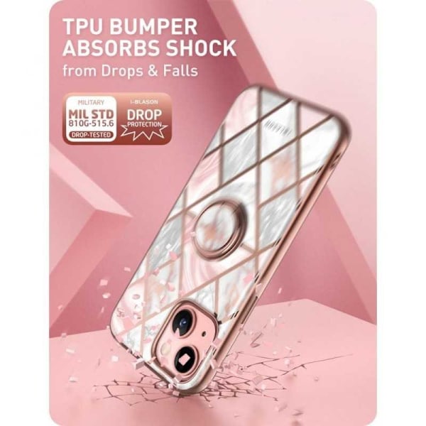 iPhone 13 Supcase Marble Pink Multicolor