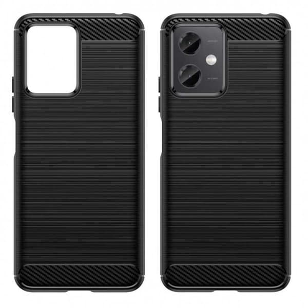 Redmi Note 12 4G Stöttåligt Skal SlimCarbon Black