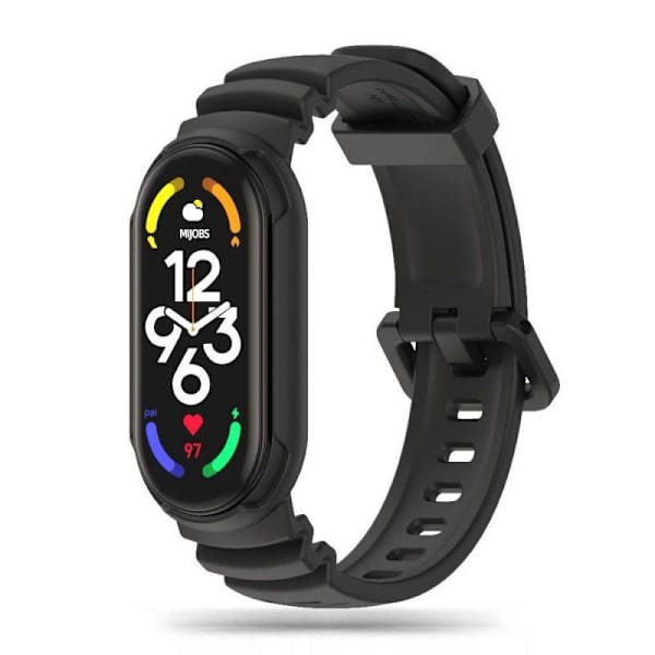 Tech-Protect Iconband Hybrid för Xiaomi Mi Smart Band 7 / 6 / 5 Svart