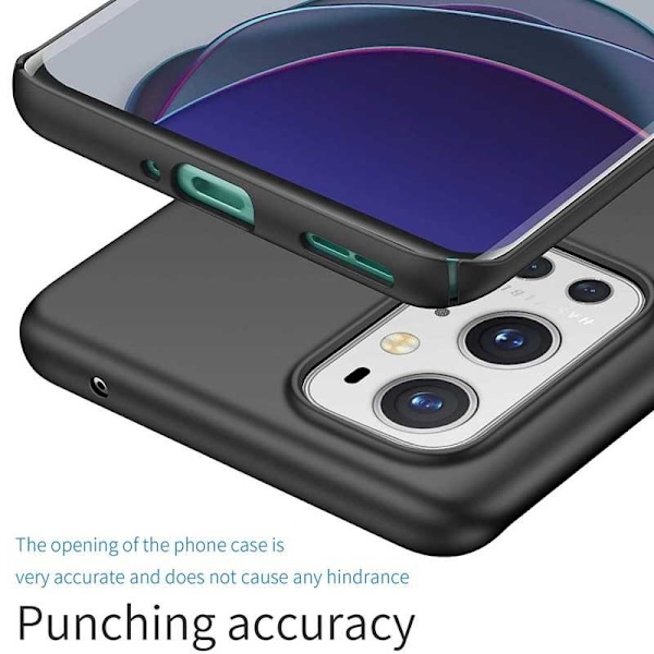 OnePlus 9 Pro Erittäin ohut kumipinnoitettu mattamusta Cover Basic V2 Black