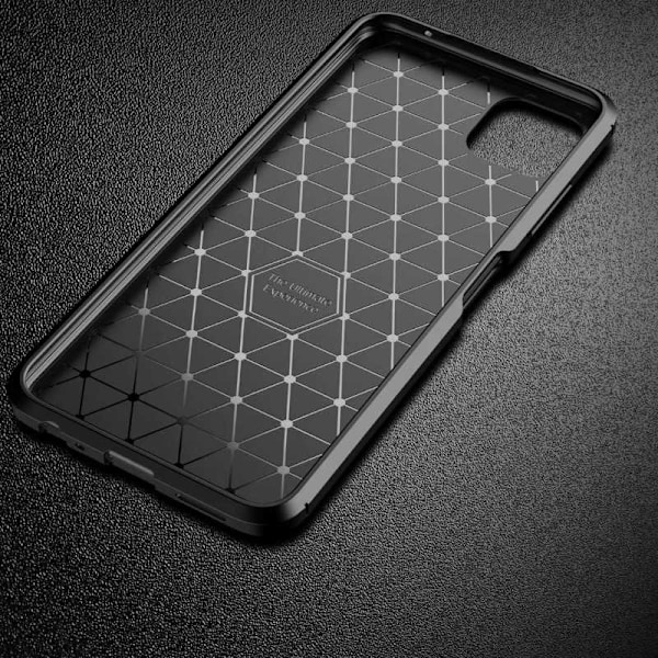 Samsung A22 5G Iskunkestävä ohut kansi FullCarbon V4 Black