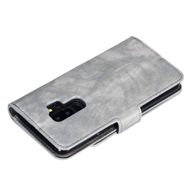 Samsung S9 Plus Praktisk Plånboksfodral med 12-Fack Array V4 - Grå
