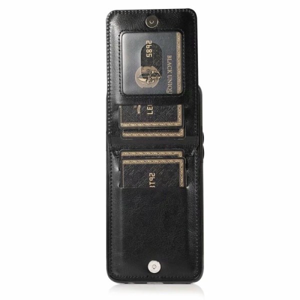 Samsung A20s Mobile Cover Card Holder 5-SLOT Retro V3 Black