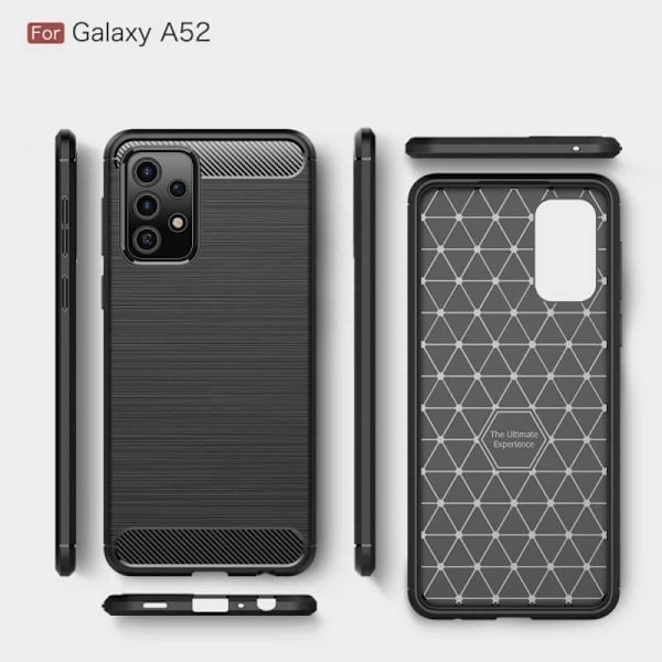 Samsung A52/A52s 4G/5G Shockproof Shell SlimCarbon Black