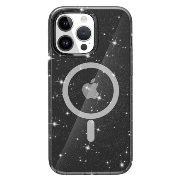 Glittrigt MagSafe Skal iPhone 15 Pro - Svart