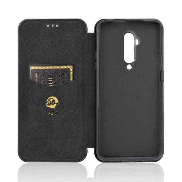 OnePlus 7T Pro Flipfodral Kortfack CarbonDreams Svart