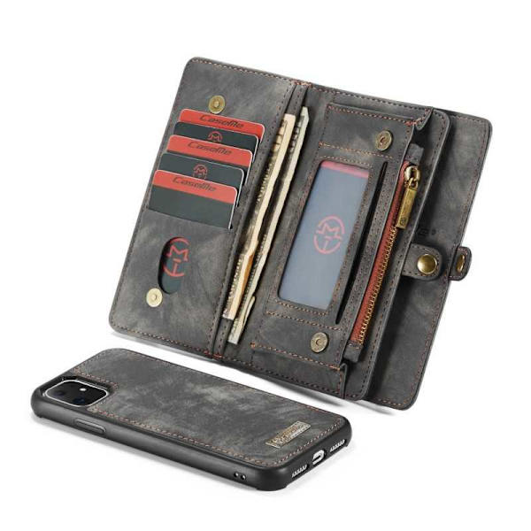 iPhone 12 Mini Plånboksfodral Multi-Slot 13-FACK Svart