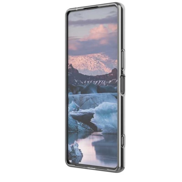 Xperia 1 IV iskuja vaimentava silikonikotelo Simple Transparent