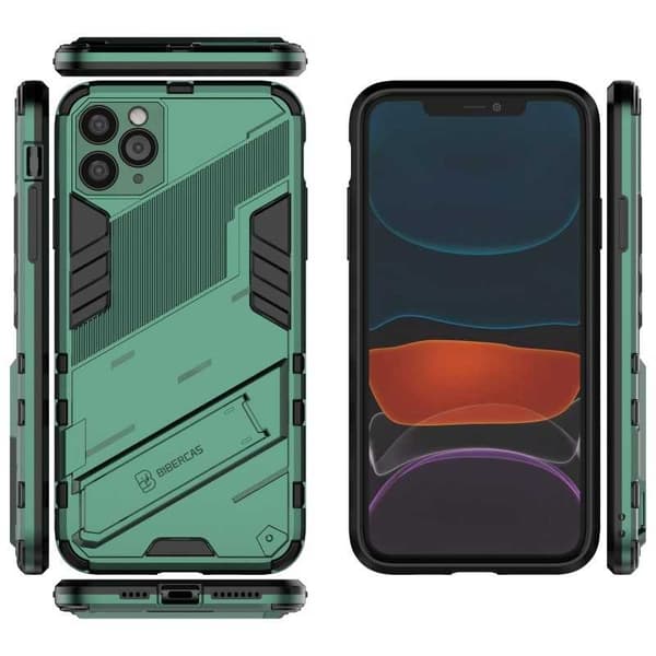 iPhone 11 Pro Max Iskunkestävä kotelo jalustalla ThinArmor V2 Svart