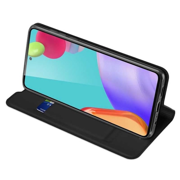 Samsung A72 5G Flip Case Smooth -korttipaikka Black