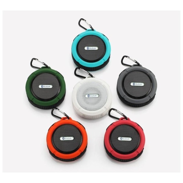 Vanntett Bluetooth V 3.0-høyttaler med sugeplugg 500 mAh Svart