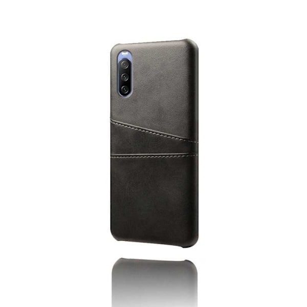 Xperia 10 IV Skal Korthållare Retro V2 Svart