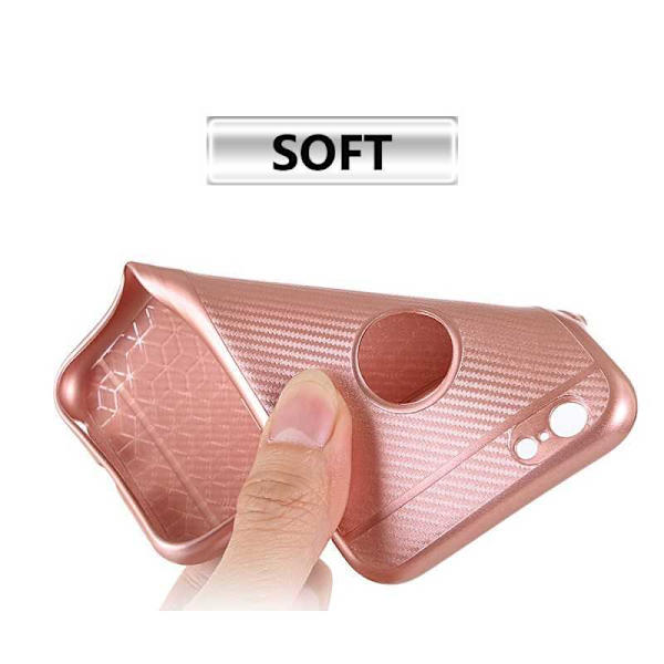 iPhone 6/6S Iskunkestävä suojus FullCarbon V2 Svart