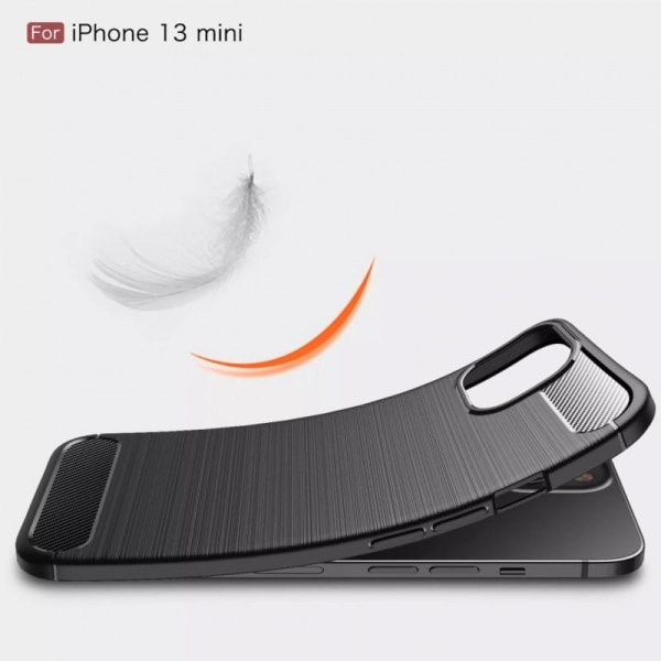 iPhone 13 Mini iskunkestävä kotelo SlimCarbon Black