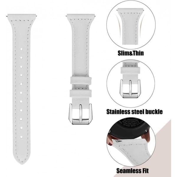 Universalt Slitstarkt Klockarmband Mercy 20mm - Vit