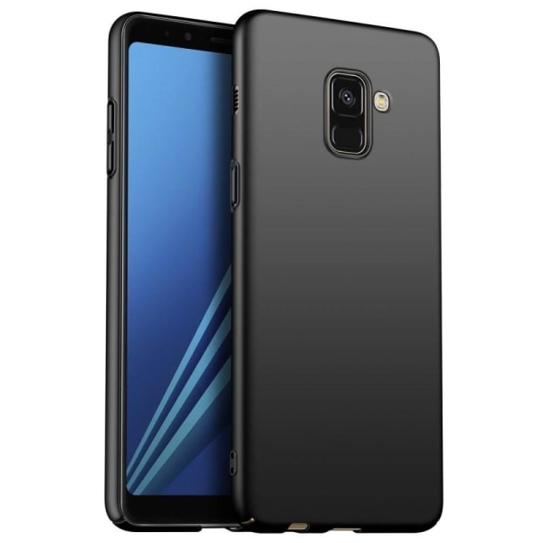 Samsung A8 2018 Ultra-tynn gummibelagt Matt Black Cover Basic V2 Black