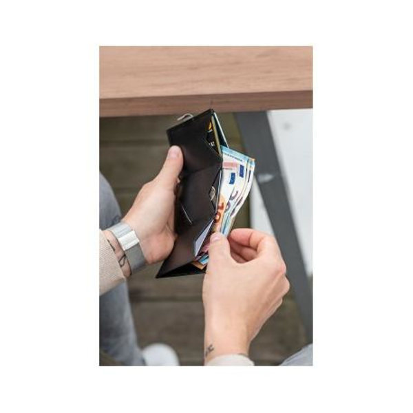 Exentri Smart Wallet - RFID-suojattu Walnut one size