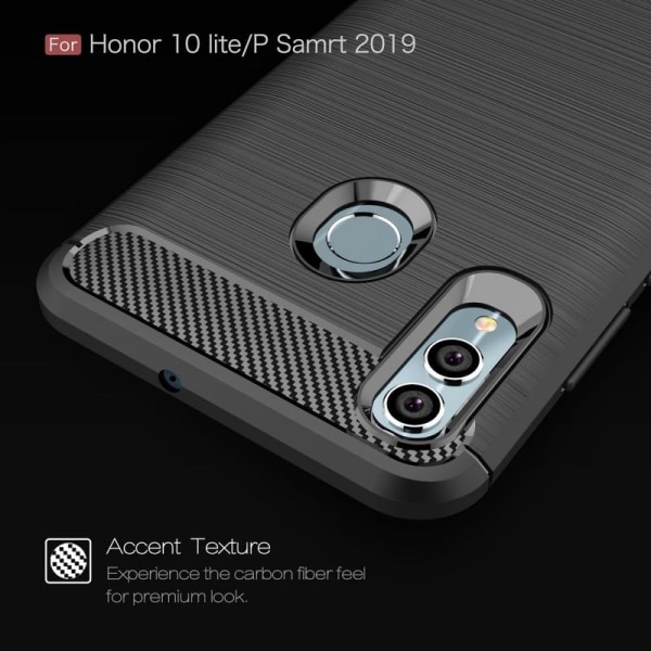 Huawei P Smart 2019 Støtsikker støtdempertrekk SlimCarbon Black