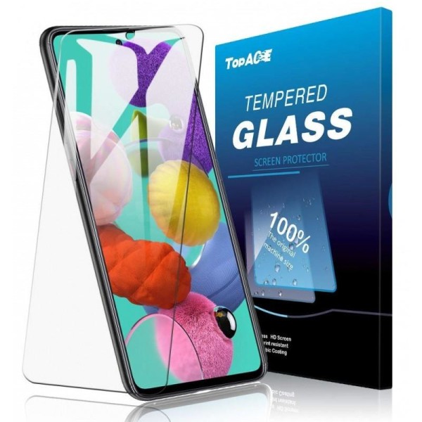 2-PAKKT Samsung A71 herdet glass 0,26mm 2,5D 9H Transparent