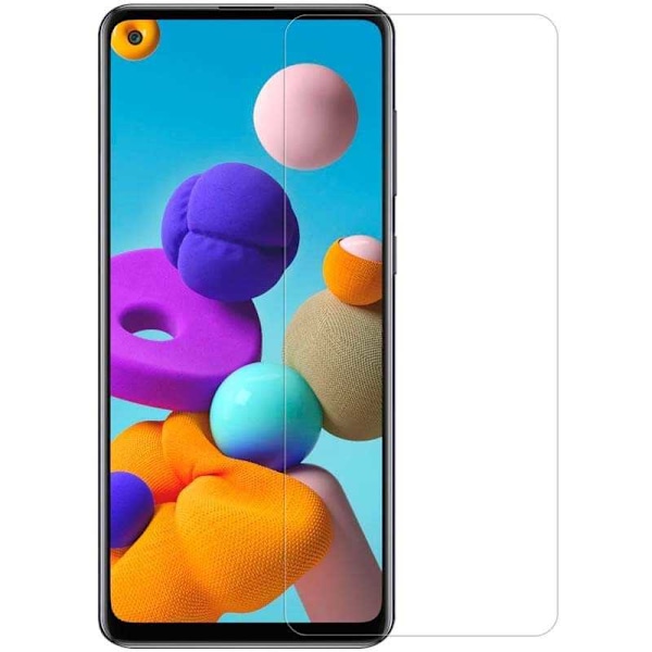 2-PACK Samsung A21s Hærdet glas 0,26 mm 2,5D 9H Transparent