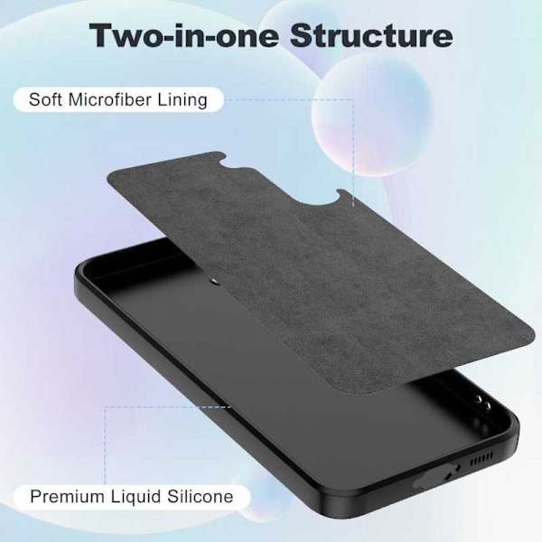 Samsung S24 Plus Kuminen Shell Liquid - Musta