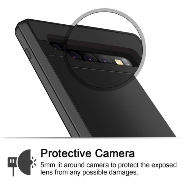 Samsung S10e stødsikkert cover med kortrum (SM-G970F) Black