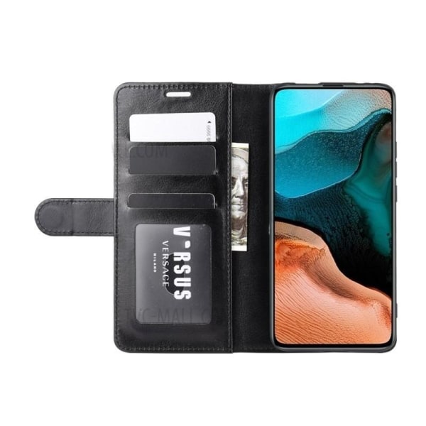 Xiaomi Poco F2 Pro lompakkokotelo PU-nahkainen 4-POCKET musta Black
