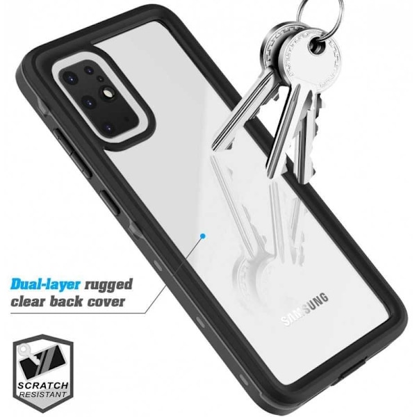 Samsung Galaxy S20 Plus fuld dækning vandtæt premium cover - 2m Transparent