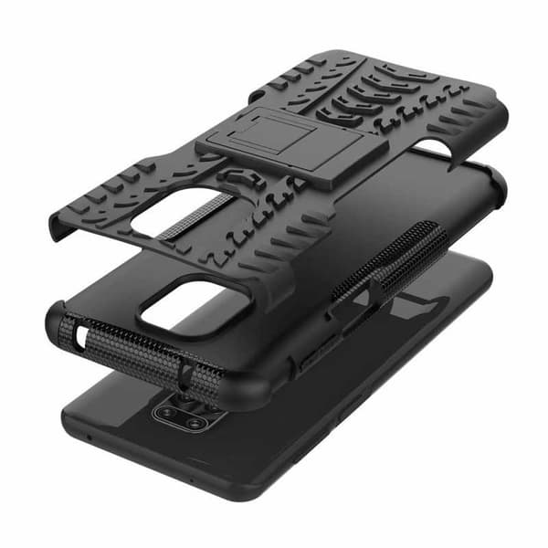 Redmi Note 9S & 9 Pro Stöttåligt Skal med Stöd Active Svart