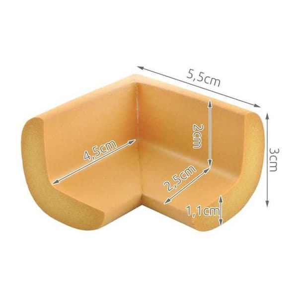 4-PACK Hörnskydd Beige