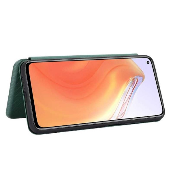 Xiaomi Mi 10T / 10T Pro Flip Case -korttipaikka CarbonDreams Green Green