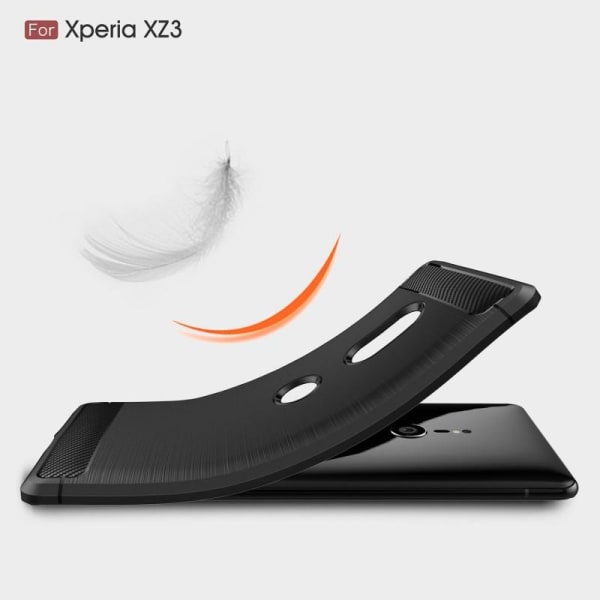 Xperia XZ3 Iskunkestävä Iskunvaimennuskuori SlimCarbon Svart
