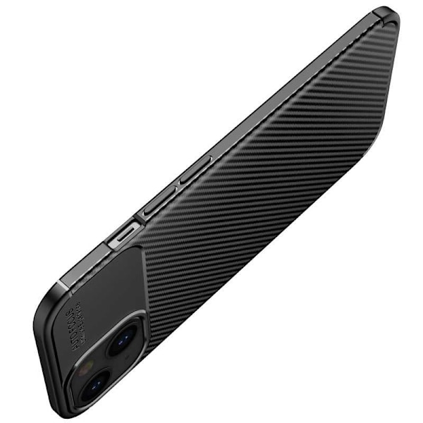 iPhone 13 Mini Stöttåligt Slimmat Skal FullCarbon V4 Svart