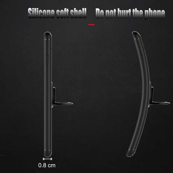 iPhone 7 Plus Käytännöllinen iskunkestävä kotelo sormustelineellä V3 Black